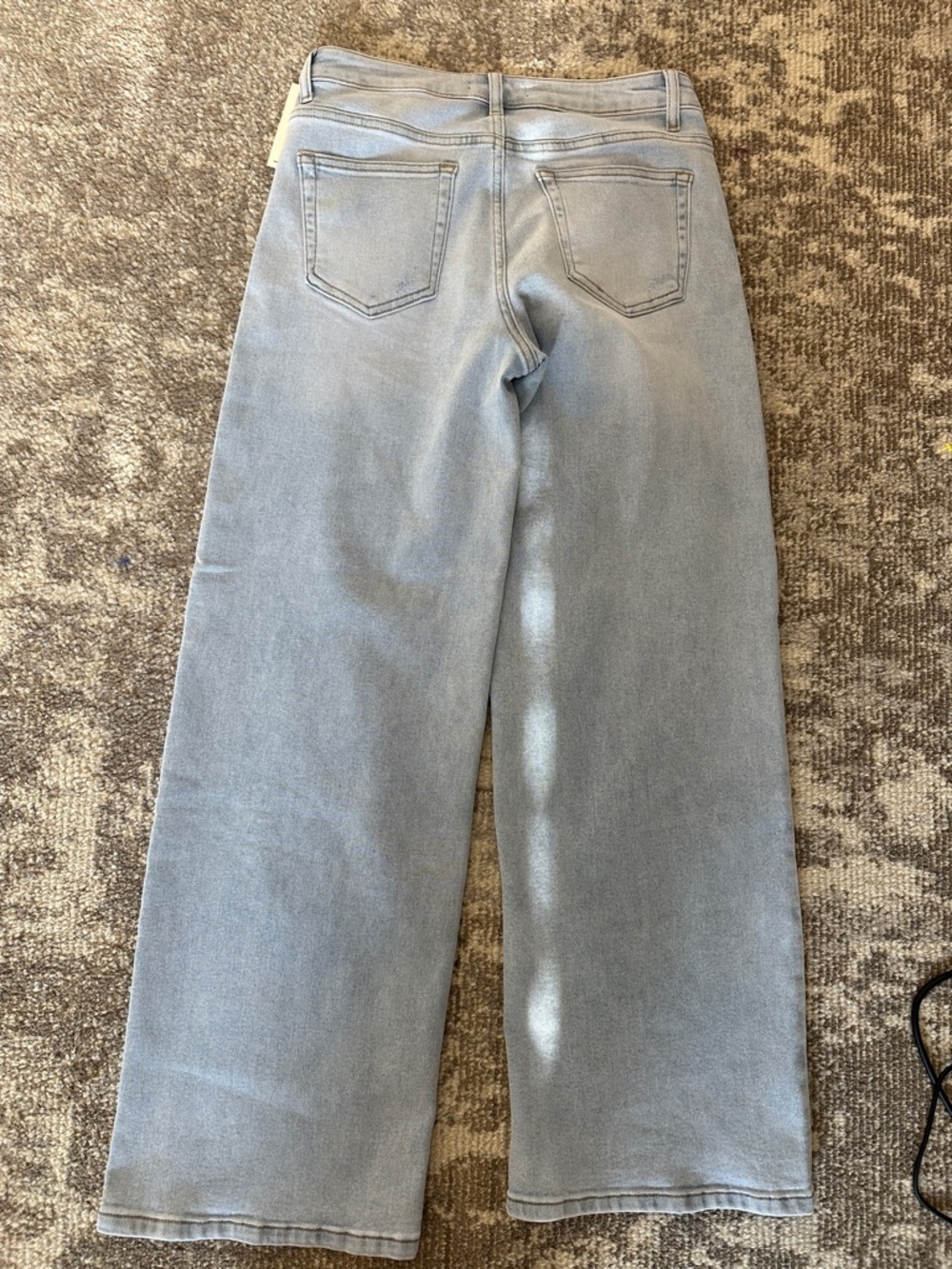 NEW Mid-Rise Light Blue Wide-Leg Magic BBL Jeans for Women - Picture 12 of 14
